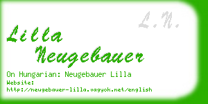 lilla neugebauer business card